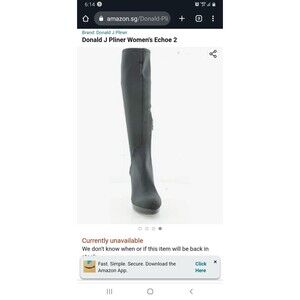 Donald J Pliner® Echoe 2 black knee-high boot. Sz 6 New